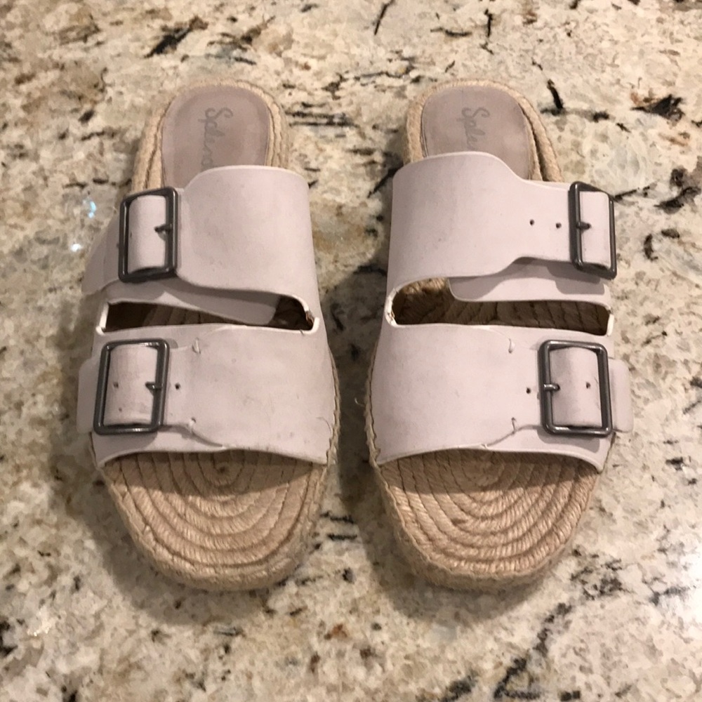 White Splendid espadrille sandals 9.5